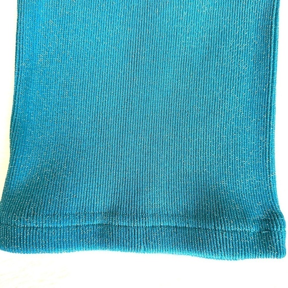 🎈RE-OPENING SALE Free People Happiness Runs Lurex Crop Tank Off Tropic XS/S - Picture 4 of 6